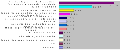 Secteur d'activités en 2006